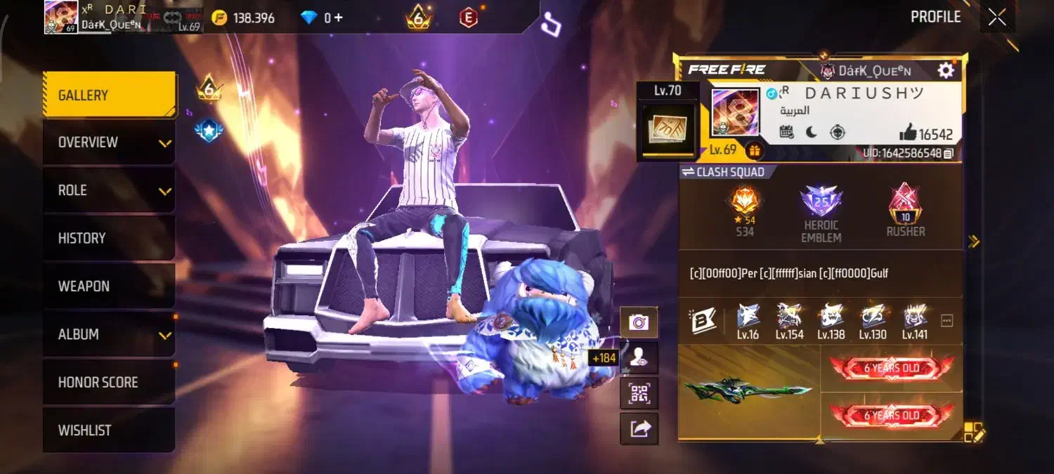 اکانت فری فایر|کنسول، بازی ویدئویی و آنلاین|گالیکش, |دیوار