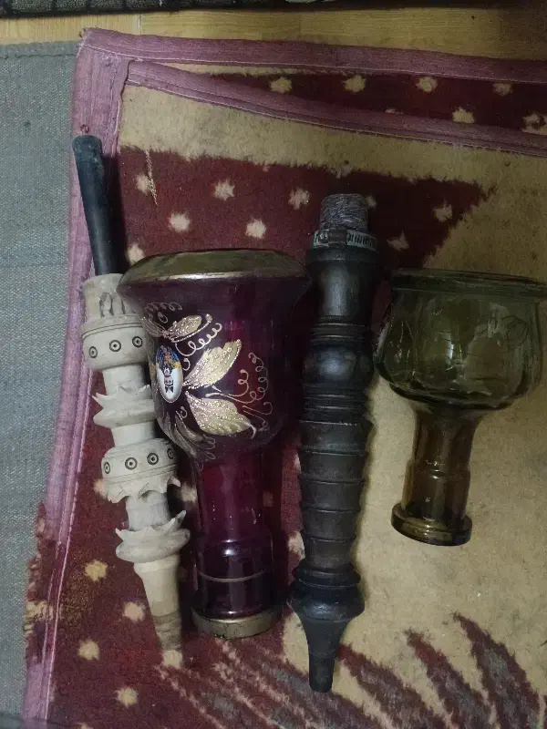 ۲عددتنه وشیشه خالی قلیان|صنایع دستی و سایر لوازم تزئینی|بندر ماهشهر, |دیوار