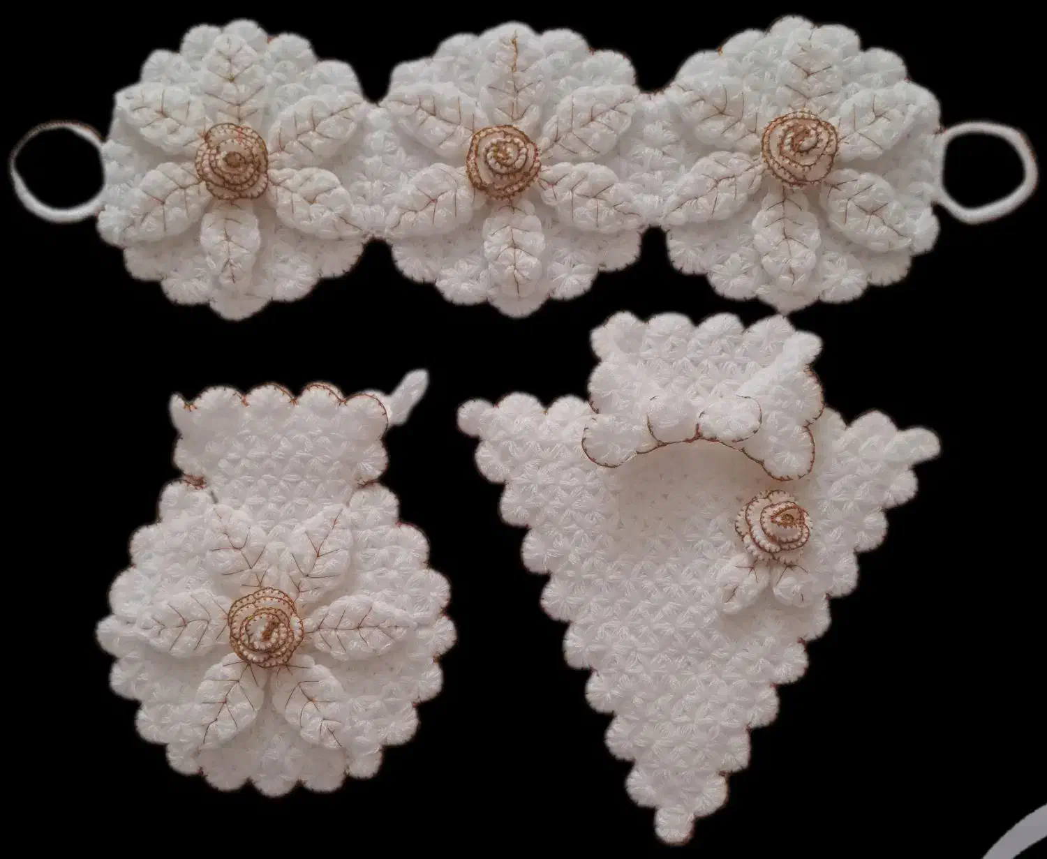 ست لیف طرح گل و گلبرگ|لوازم حمام|ساوه, |دیوار