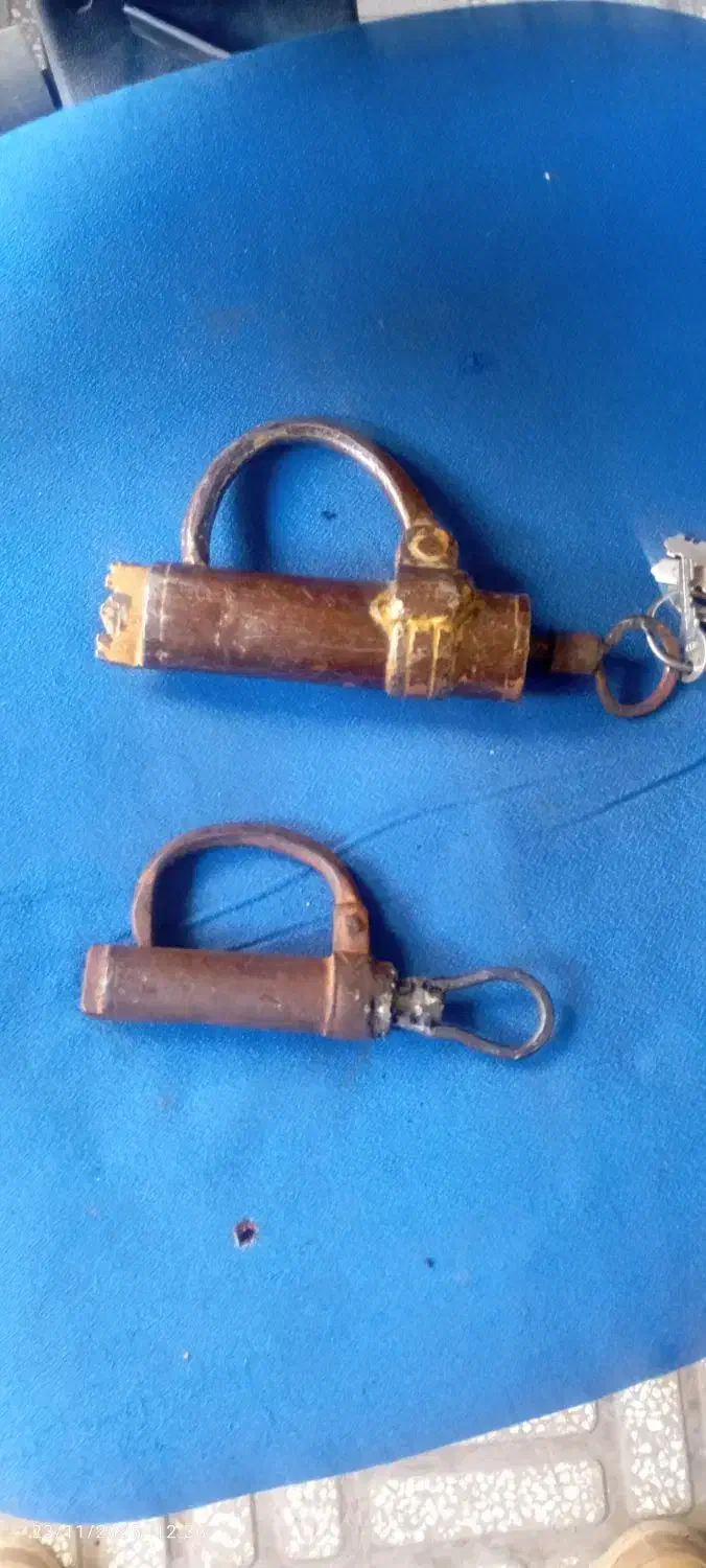 قفل دست ساز قدیمی|کلکسیون اشیاء عتیقه|سمنان, |دیوار