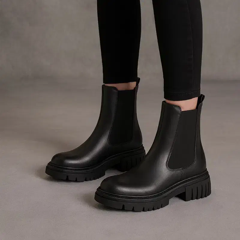 نیم بوت زنانه چلسی دوطرف کش-مشکی..درب منزل|کیف، کفش، کمربند|لواسان, |دیوار