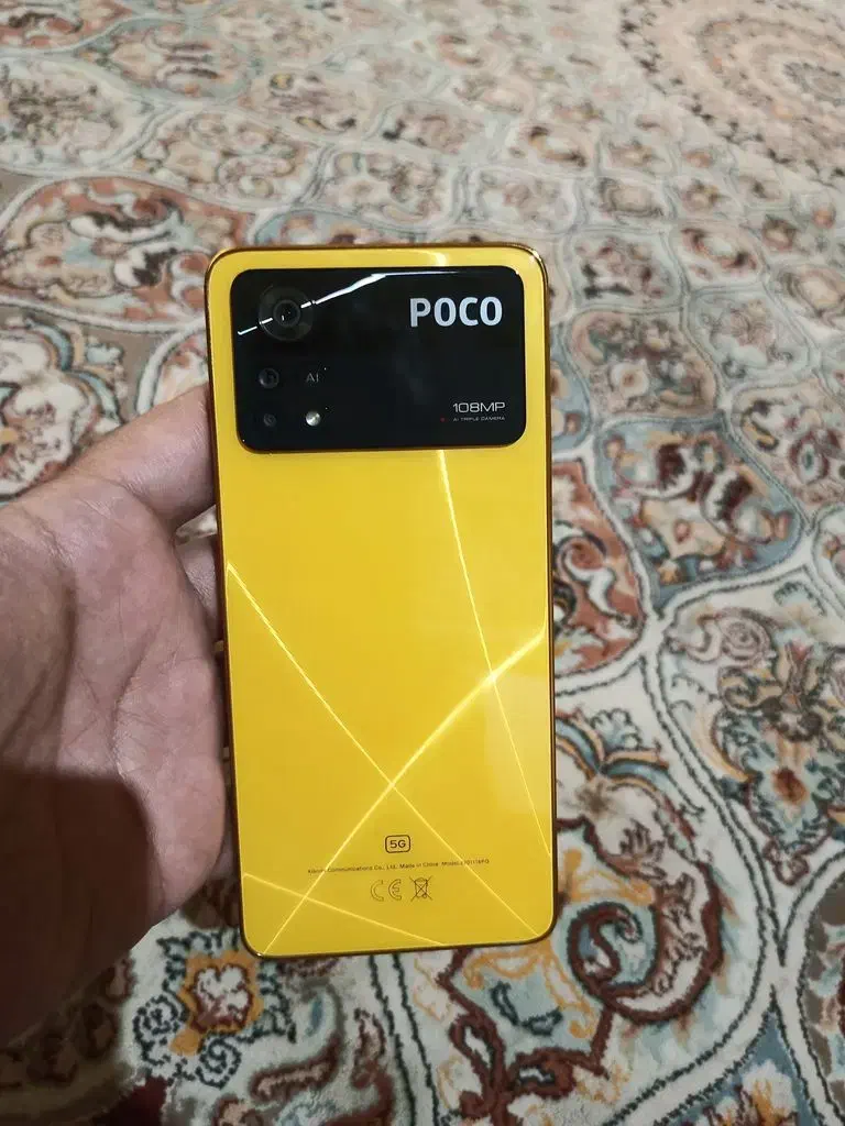 گوشی poco x4 pro 5G 256 بدون خط و خش و تمیز و سالم|موبایل|لنجان, |دیوار