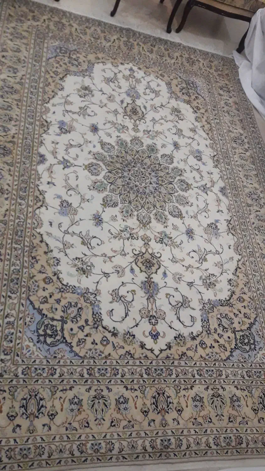 فرش۶متری کاشان دستبافت ریز بافت.کرم گلبهی|فرش|تهران, دردشت|دیوار