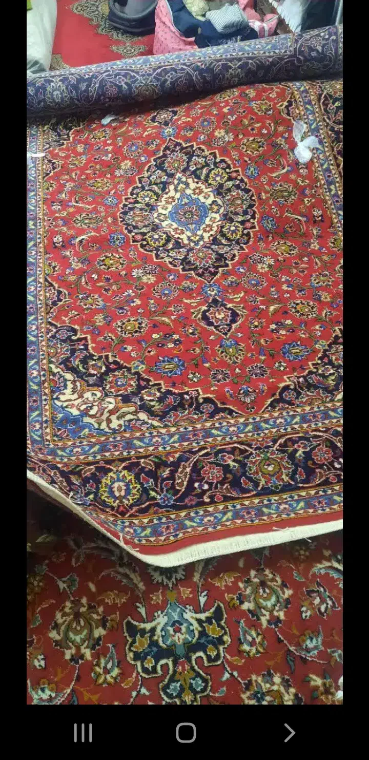 جفت فرش دست باف نو|فرش|کاشان, عربها|دیوار