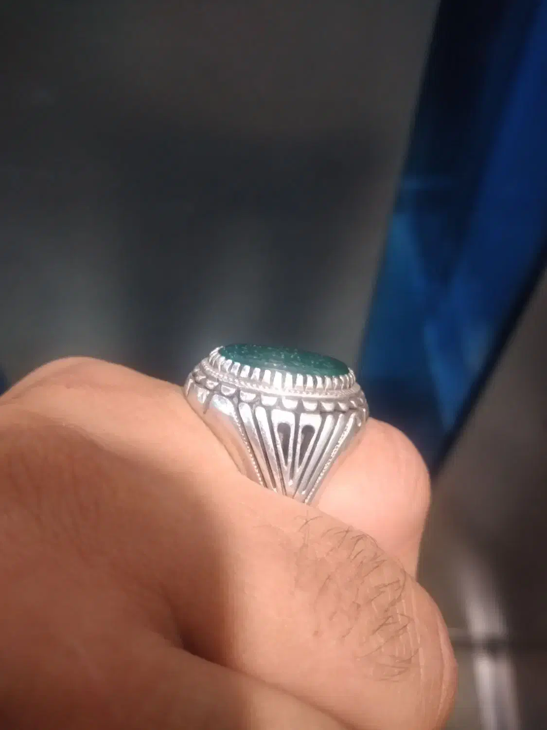 انگشترعقیق سبز|جواهرات|زنجان, |دیوار