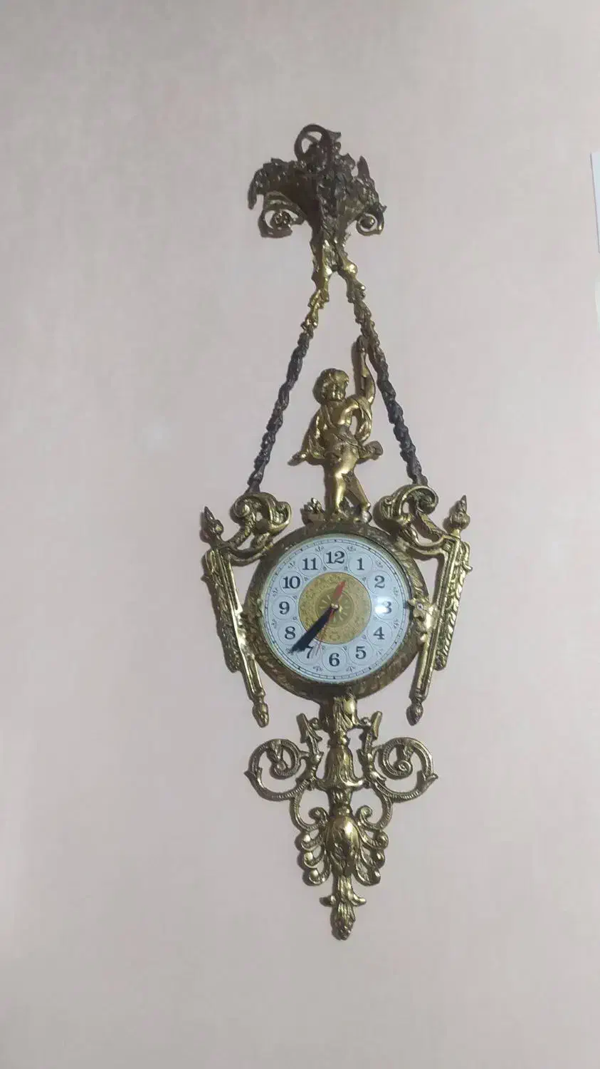 ساعت برنجی در نو|ساعت دیواری و تزئینی|قرچک, شهرک طلائیه|دیوار