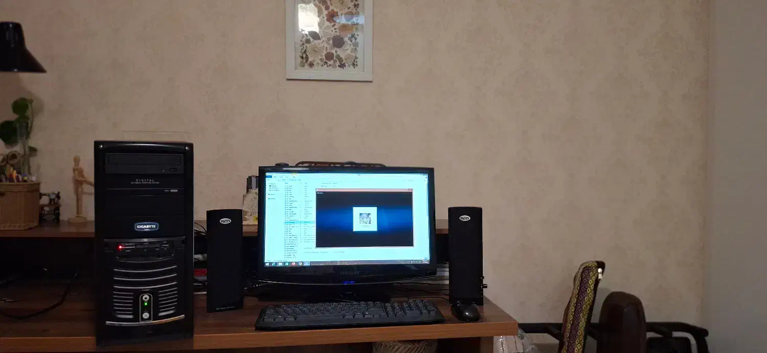 کامپیوتر رومیزی به همراه مانیتور، کیبورد، اسپیکر|رایانه رومیزی|رشت, بلوار گیلان|دیوار