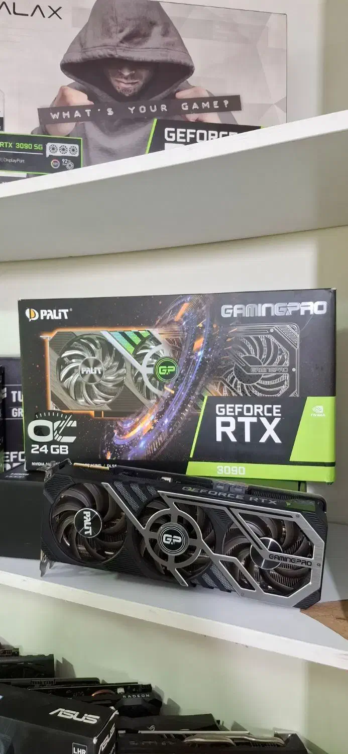 کارت گرافیک حرفه ای rtx3090 palit گیمینگ پرو  پلیت|قطعات و لوازم جانبی رایانه|تهران, سلسبیل شمالی|دیوار