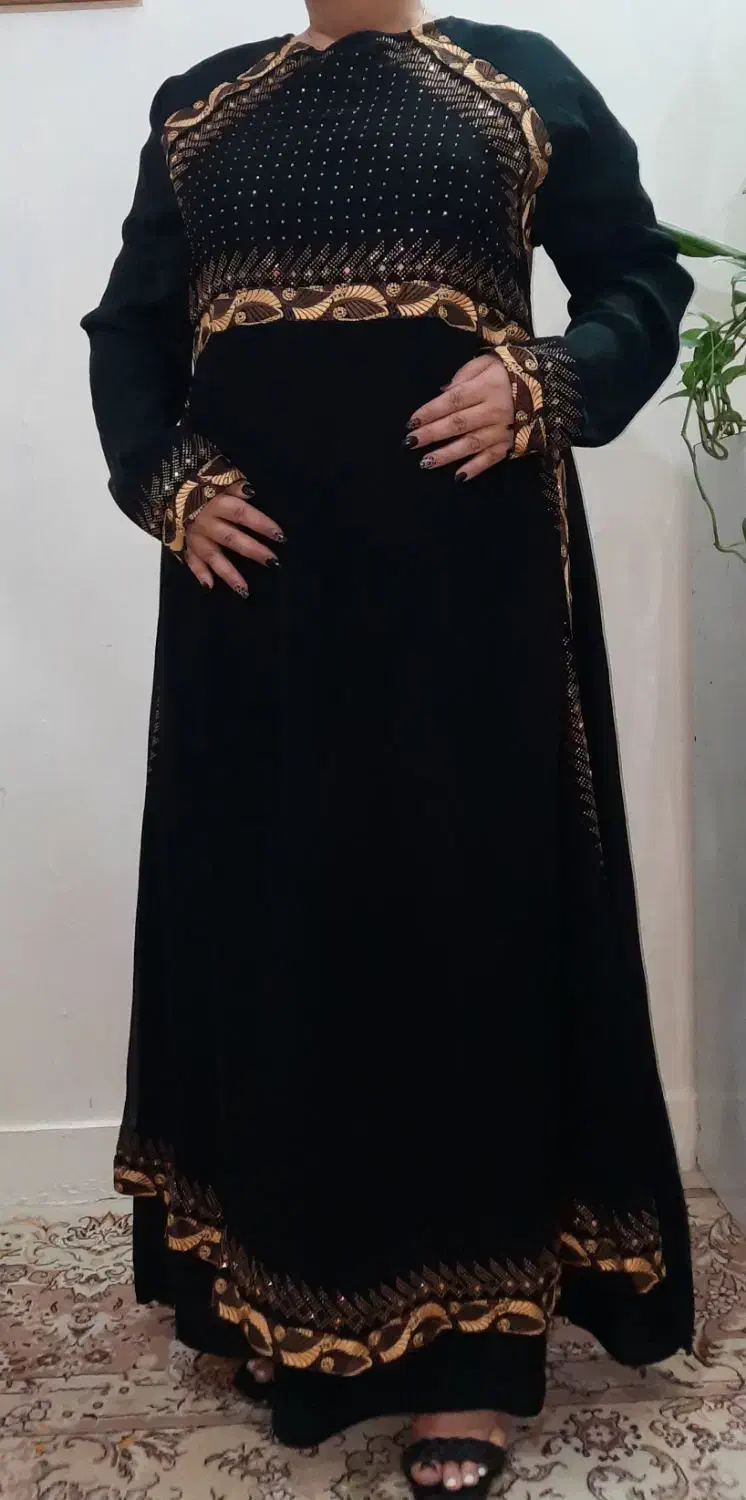 مانتو عبای گلدوزی و سنگکاری|لباس|اهواز, زندوکیلی|دیوار