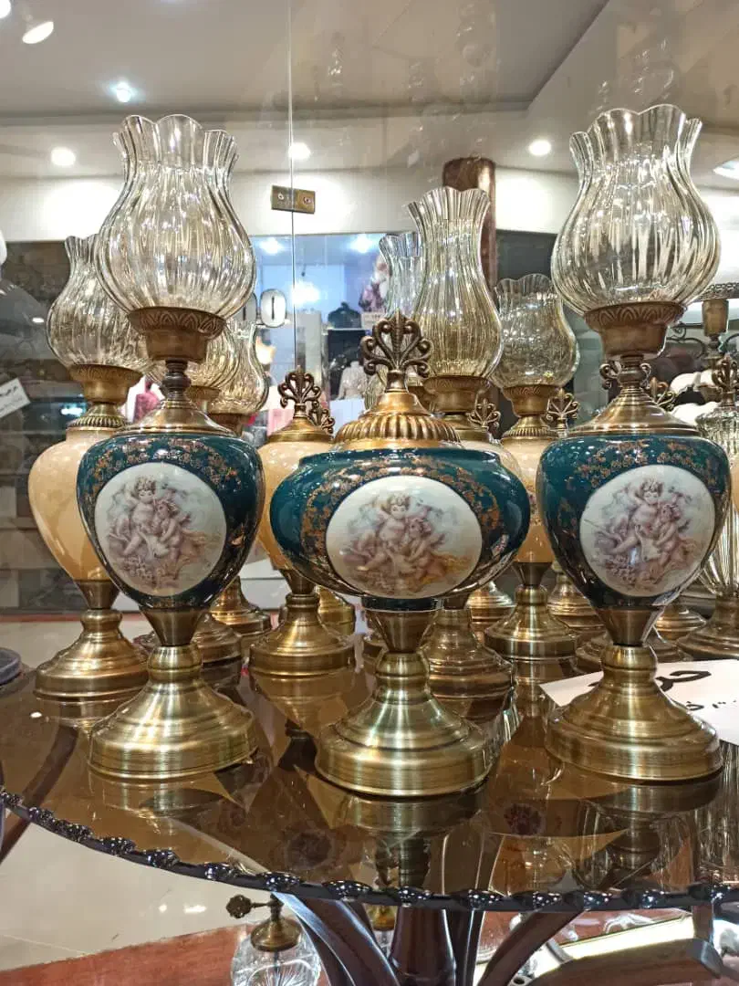 چراغ لاله سه تیکه پانزده رنگ|ریسه و چراغ تزئینی|اردبیل, |دیوار