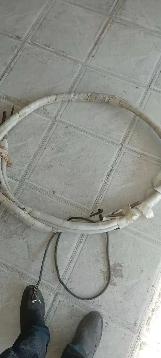 فروش ۴ متر لوله مسی کولر گازی|کولر گازی و فنکوئل|یزد, |دیوار