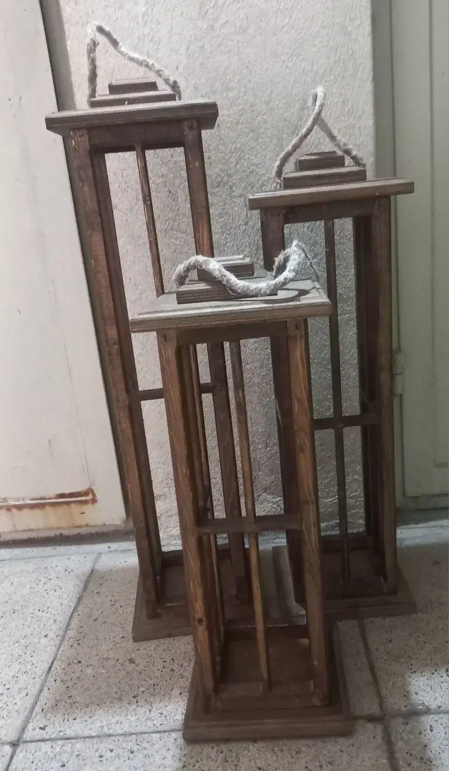 فانوس دکوری چوبی|صنایع دستی و سایر لوازم تزئینی|قدس, شهرقدس|دیوار