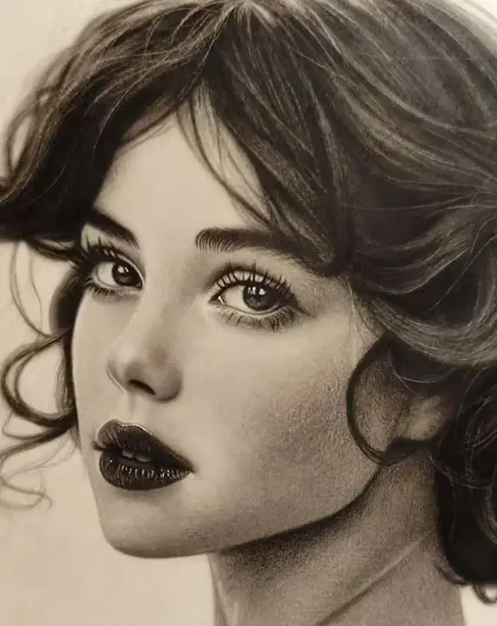 طراحی سیاه قلم|تابلو، نقاشی، عکس|بروجرد, |دیوار