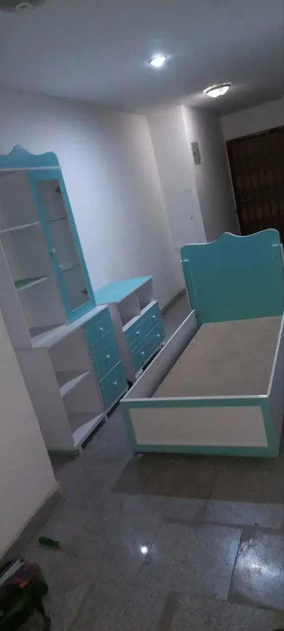 سرویس خواب تمام MDF کودک و توجوان|تخت و سرویس خواب|هشتگرد, شهرک ایران خودرو|دیوار