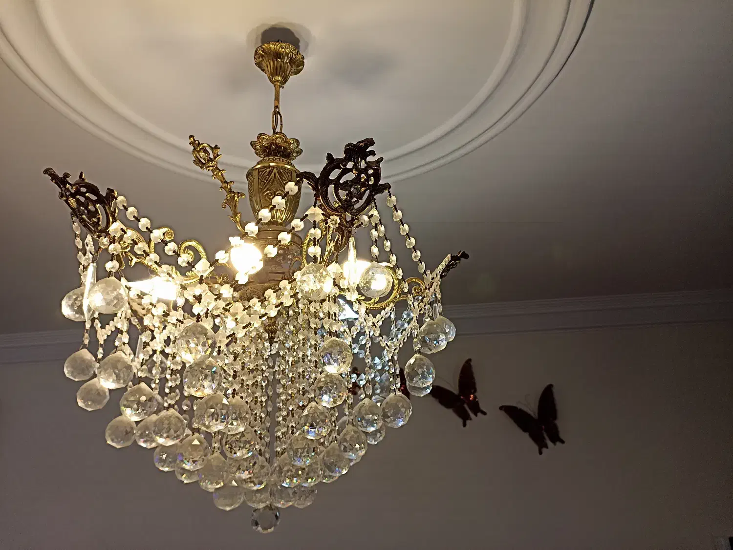 سه عدد لوستر برنز|لوستر و چراغ آویز|شهریار, کرد امیر|دیوار