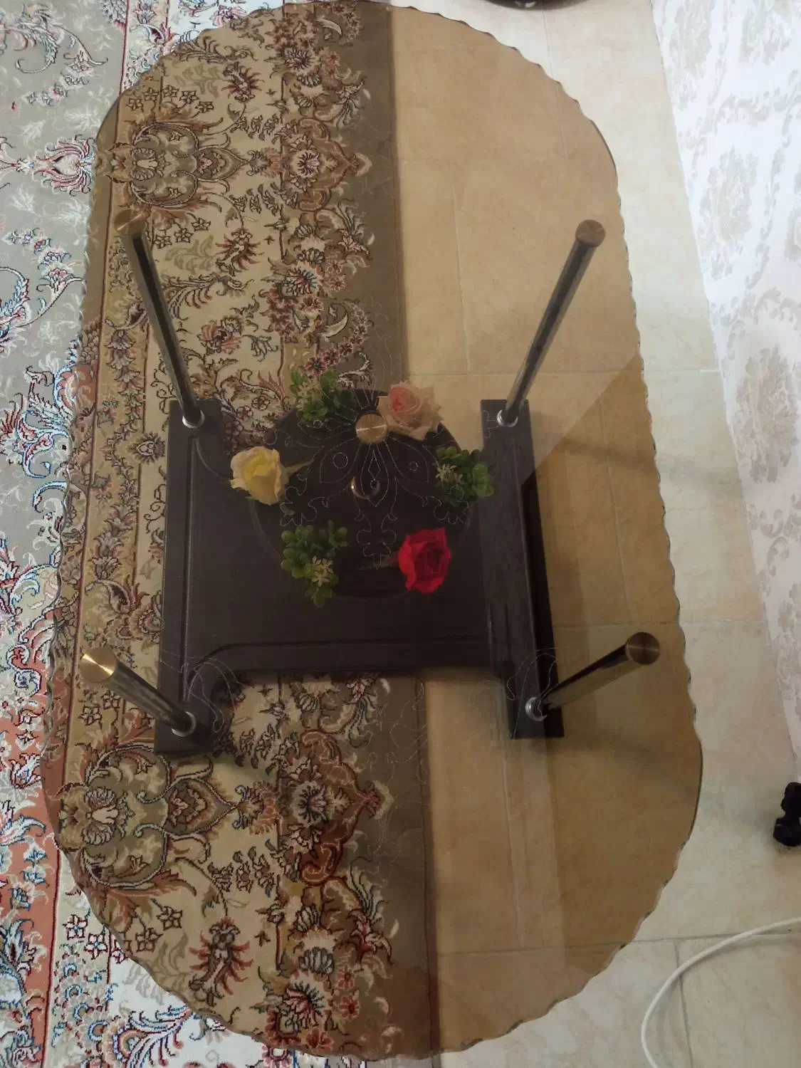 میز جلو مبلی شیشه ای|مبلمان خانگی و میز عسلی|گلبهار, شهر جدید گلبهار|دیوار