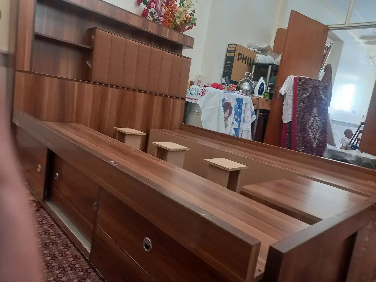 تختخواب دو نفره|تخت و سرویس خواب|خسروشاه, |دیوار