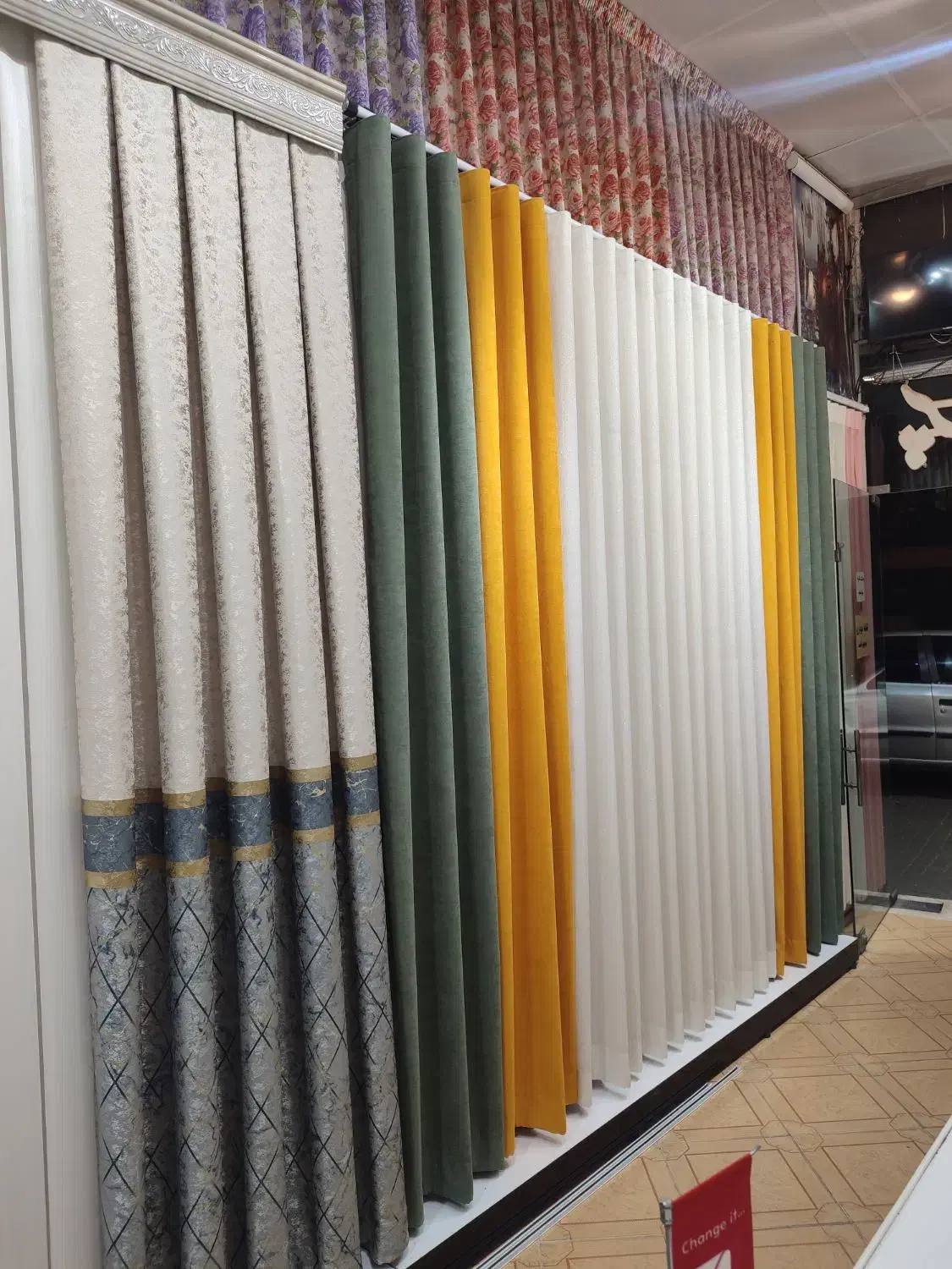 پرده پذیرایی|پرده، رانر، رومیزی|مشهد, رسالت|دیوار