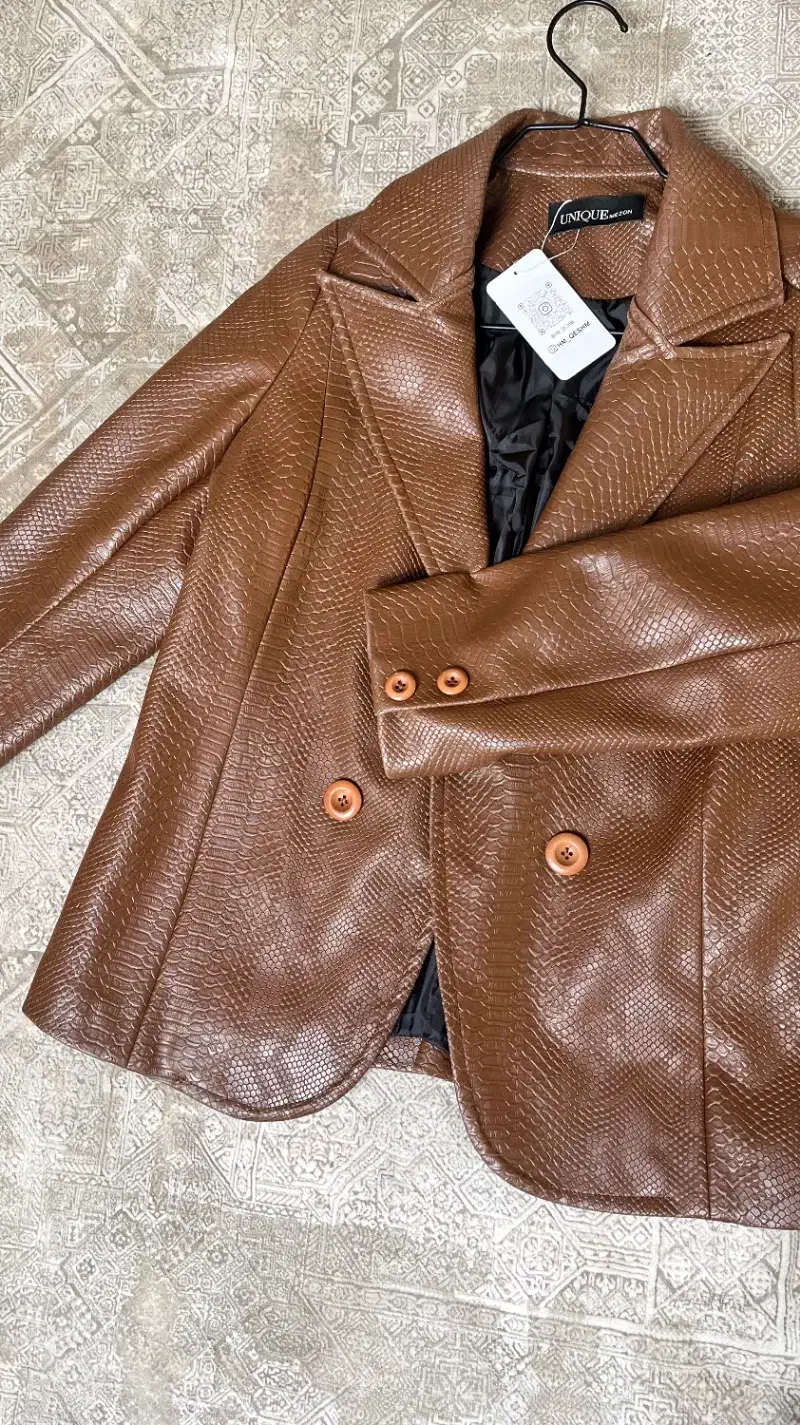 کت چرم کوتاه زنانه|لباس|یاسوج, |دیوار