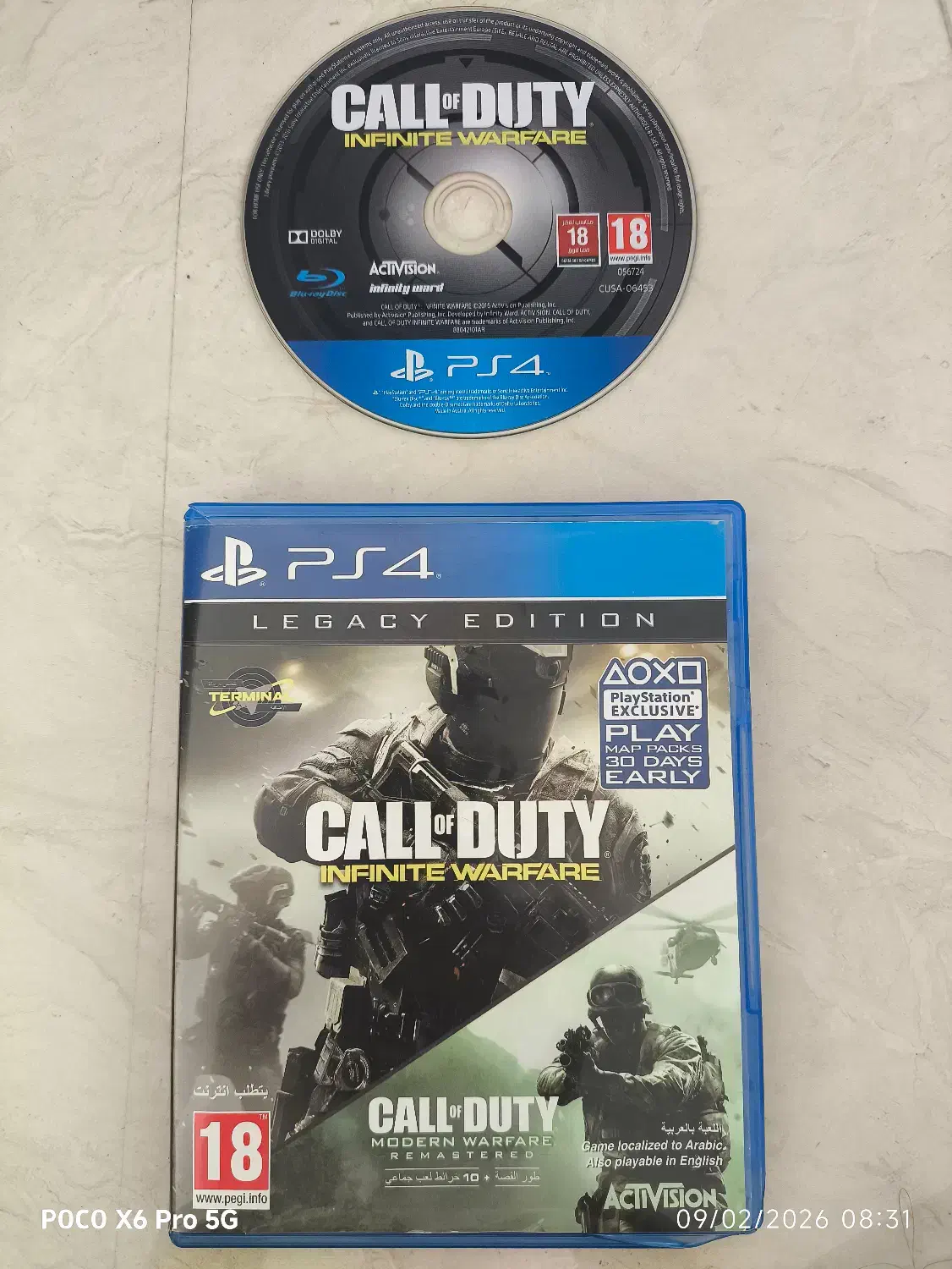 سی دی بازی  call of duty infinite warfare ps4|کنسول، بازی ویدئویی و آنلاین|جم, |دیوار