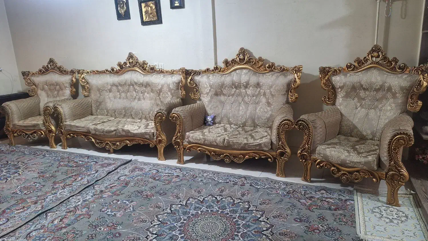مبل سلطنتی ۷ نفره|مبلمان خانگی و میز عسلی|اندیشه, اندیشه فاز ۱|دیوار