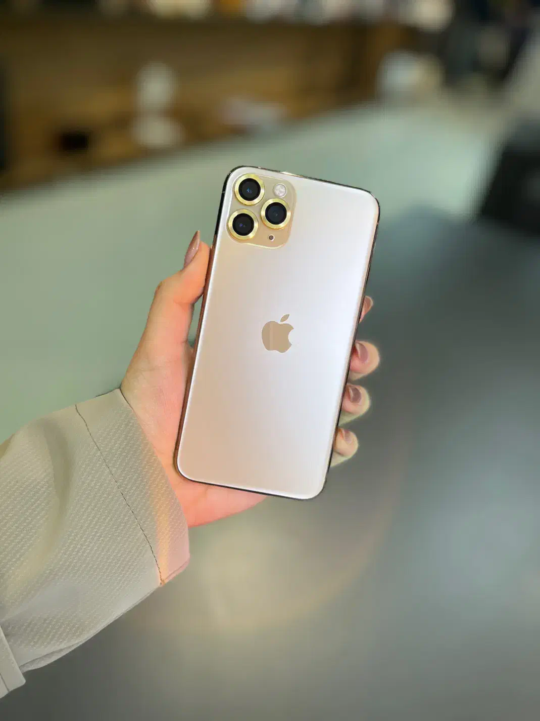 آیفون ۱۱پروطلایی ZAدوسیم کارت ۵۱۲گیگ کارکرده|موبایل|ماسال, |دیوار