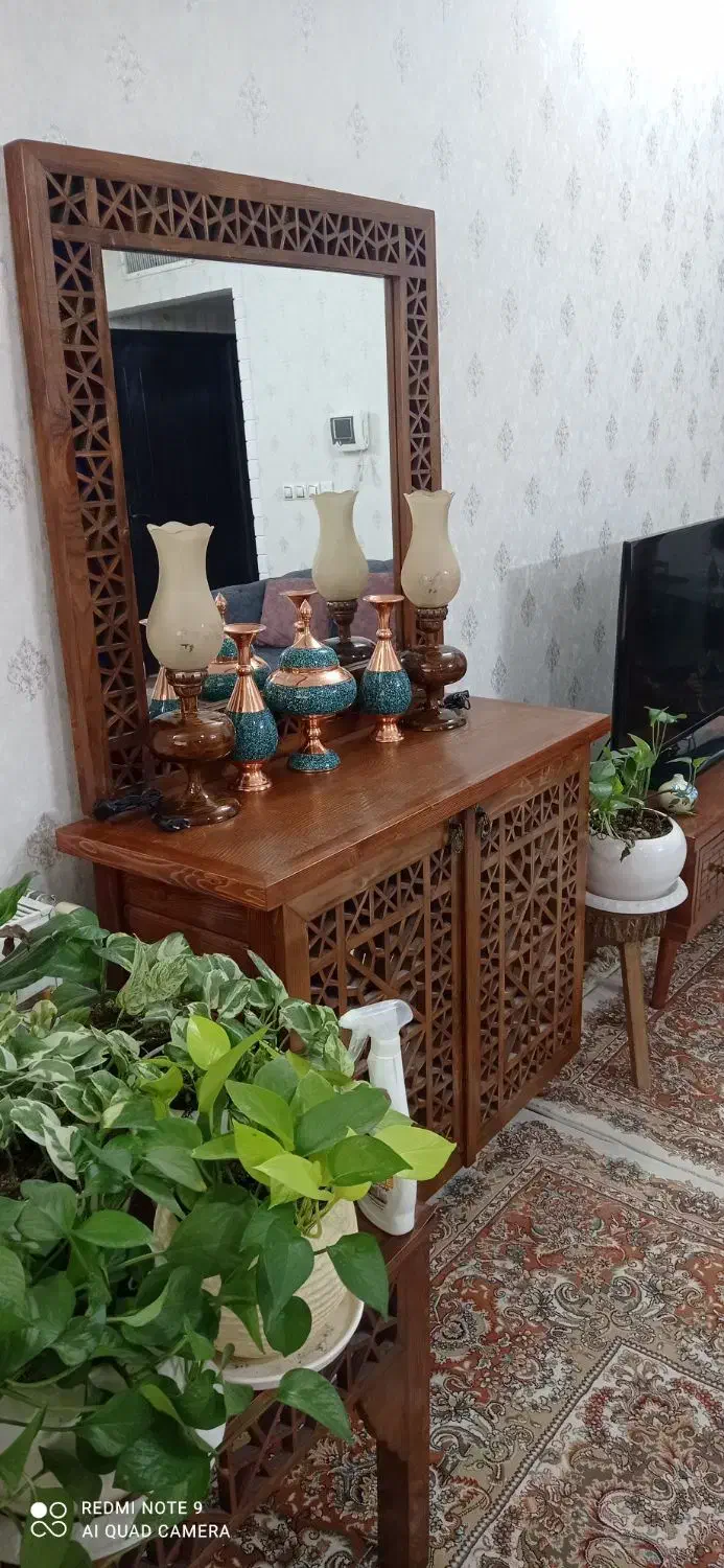 کنسول آیینه گره چینی کار دست|صنایع دستی و سایر لوازم تزئینی|قم, عمار یاسر|دیوار