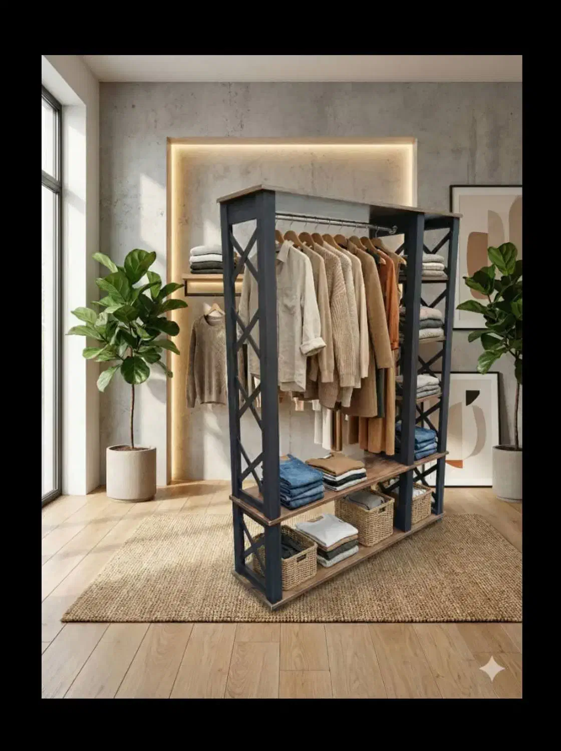 رگال چوبی لباس|کتابخانه، شلف، قفسههای دیواری|ورامین, ورامین|دیوار