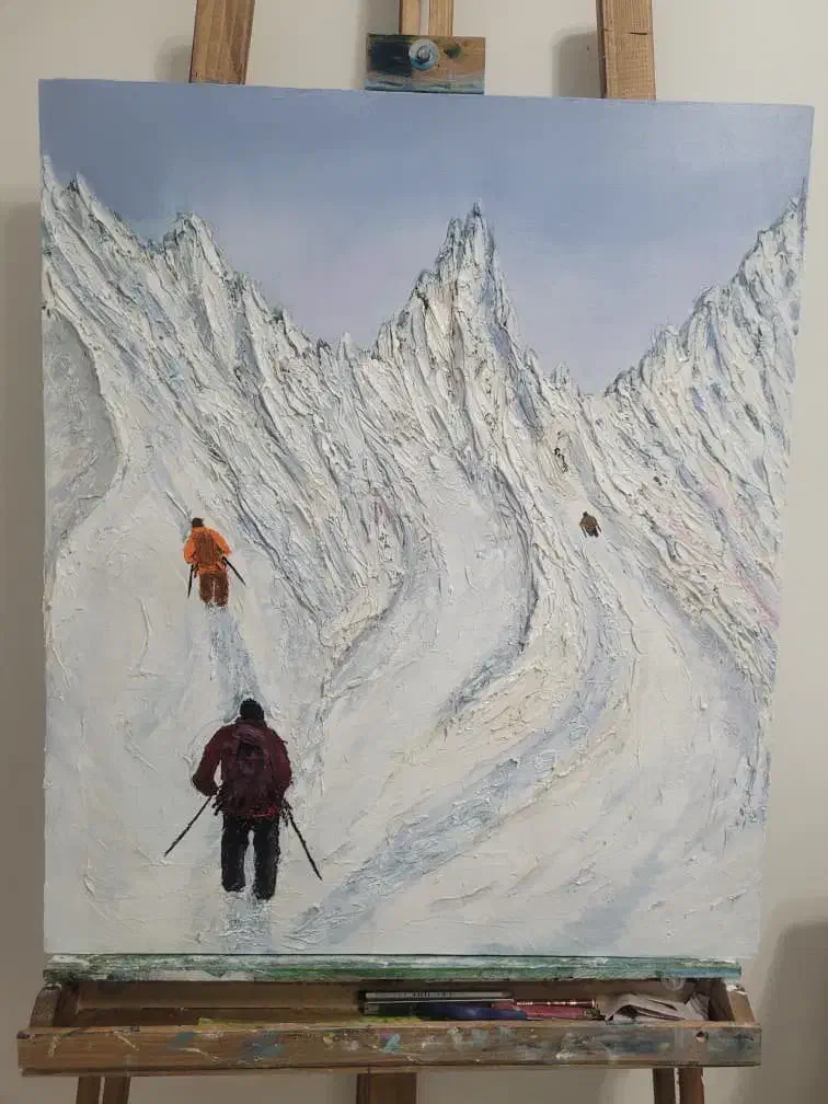 تابلو نقاشی ۷۰×۶۰ کار تکسچر سبک رئالیسم رنگ روغن|تابلو، نقاشی، عکس|تهران, سردارجنگل|دیوار