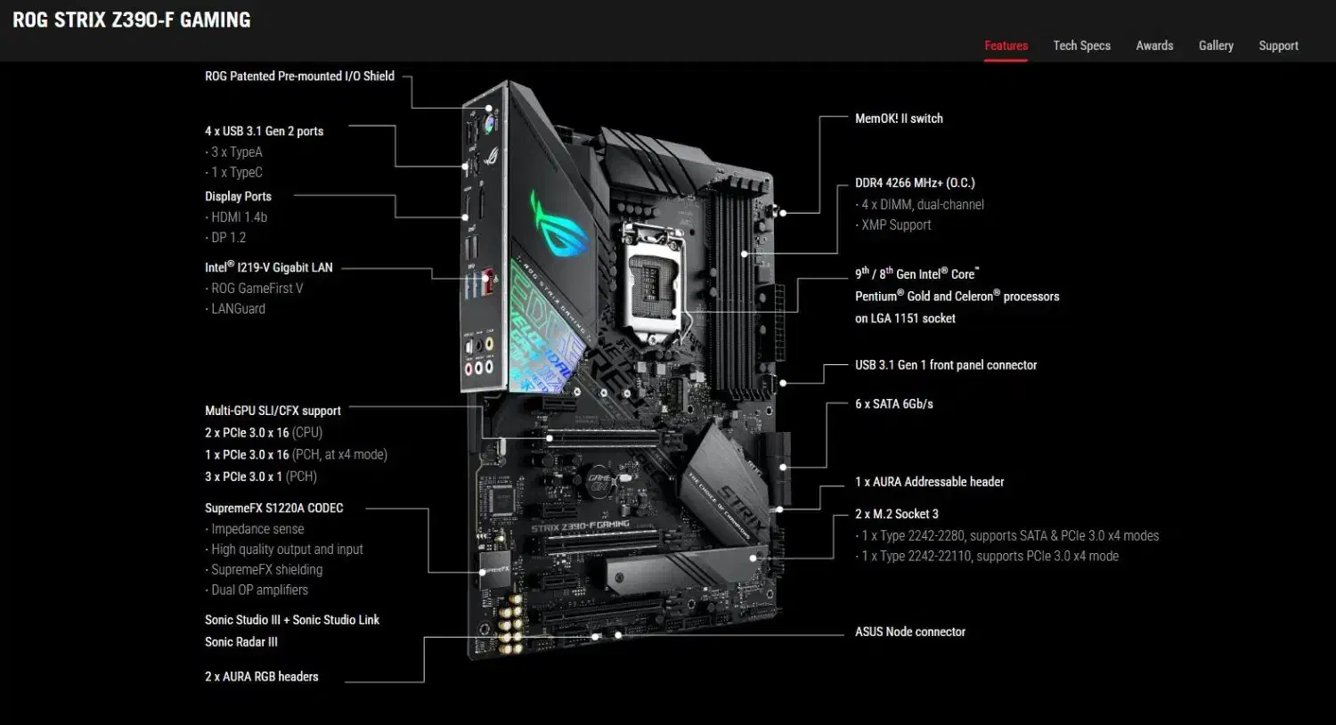 مادربرد ASUS ROG STRIX Z390-F - نو و غیر اکبند|قطعات و لوازم جانبی رایانه|گرگان, |دیوار