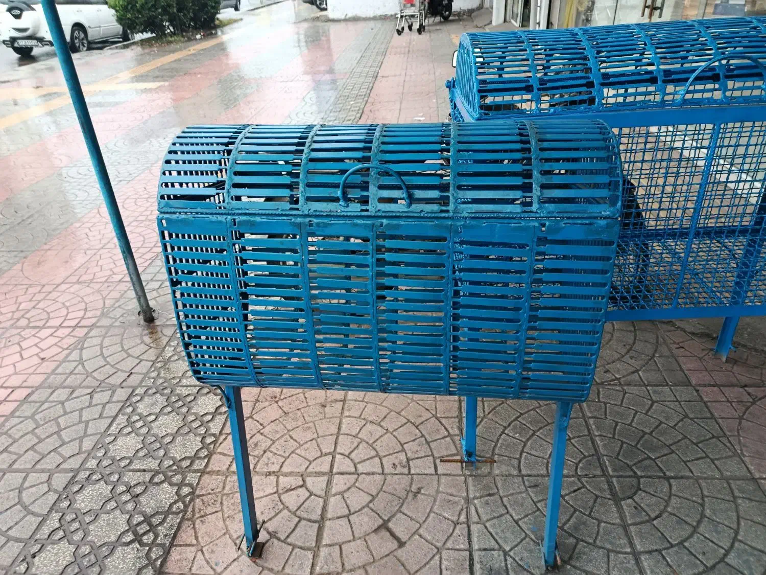 سطل زباله فلزی|مصالح و تجهیزات ساختمان|امامزاده عبدالله, |دیوار