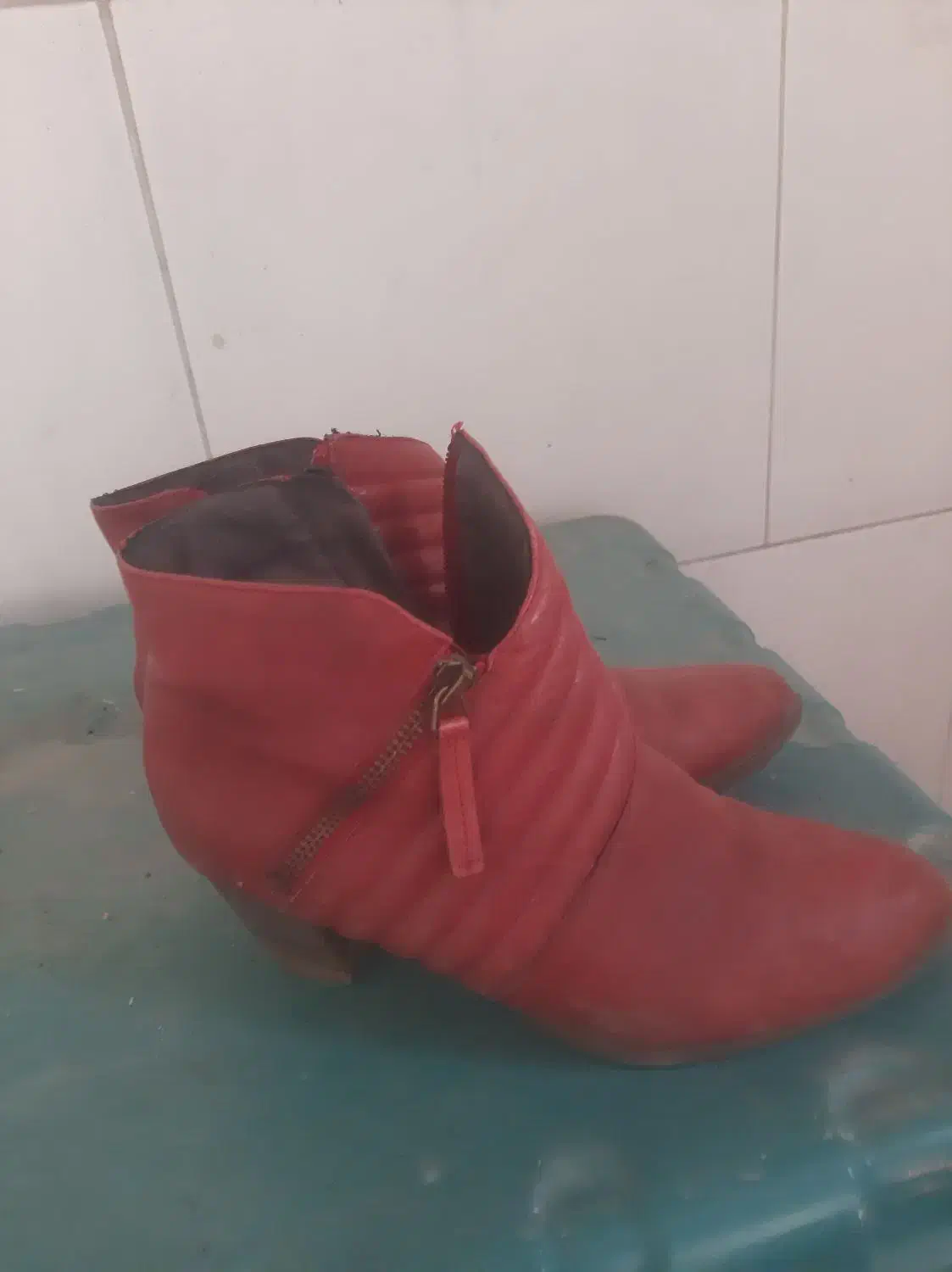 نیم بوت چرم|کیف، کفش، کمربند|همدان, |دیوار