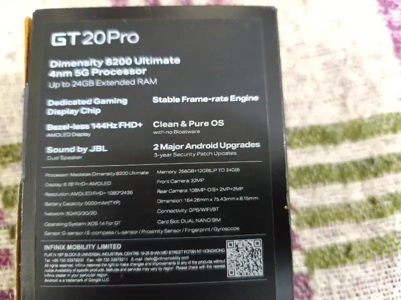 GT20PROاینفینیکس|موبایل|آبادان, |دیوار