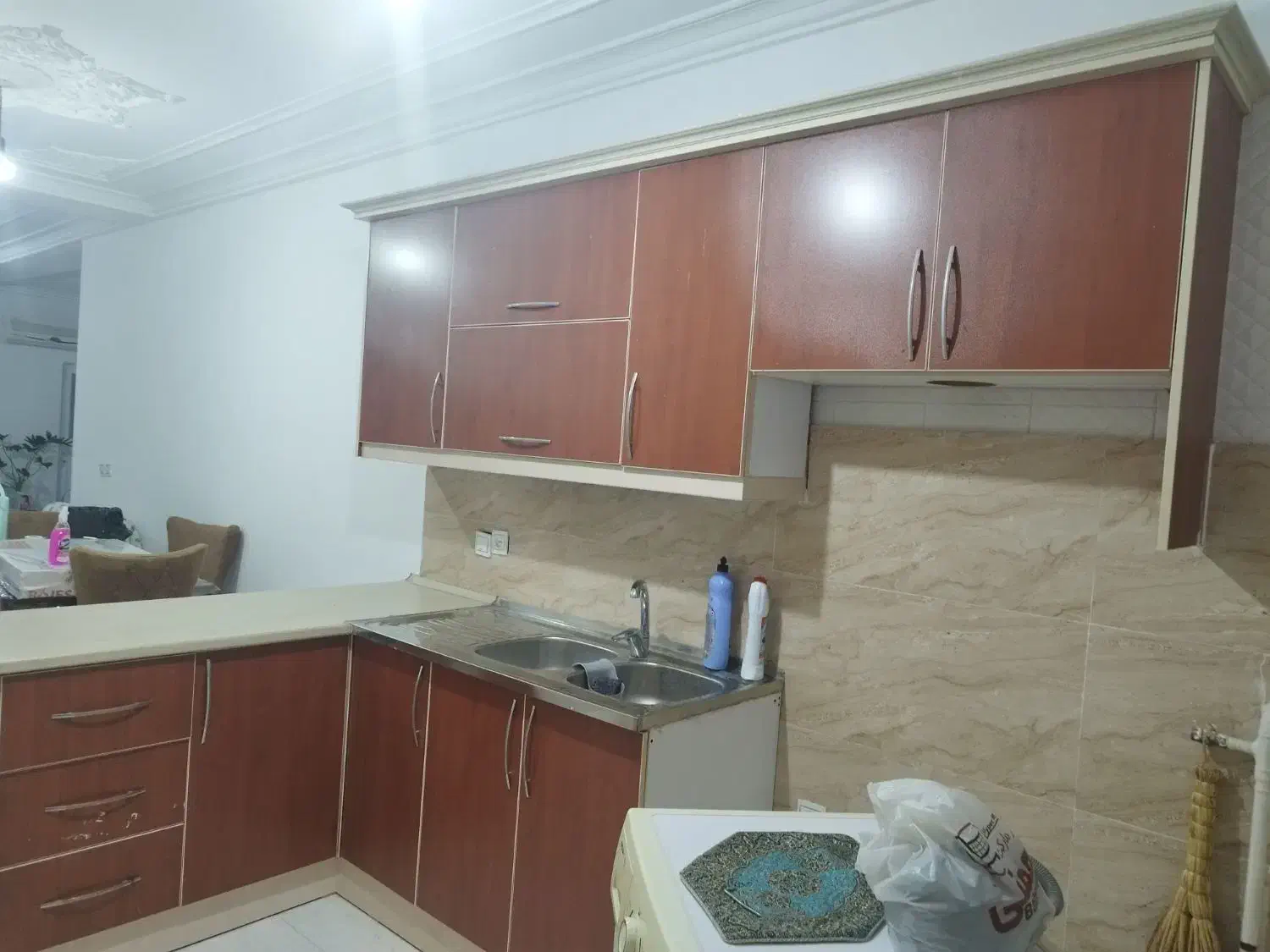 کابینت آشپز خانه و سینک رو کار ظرف شوی|مصالح و تجهیزات ساختمان|لنگرود, |دیوار