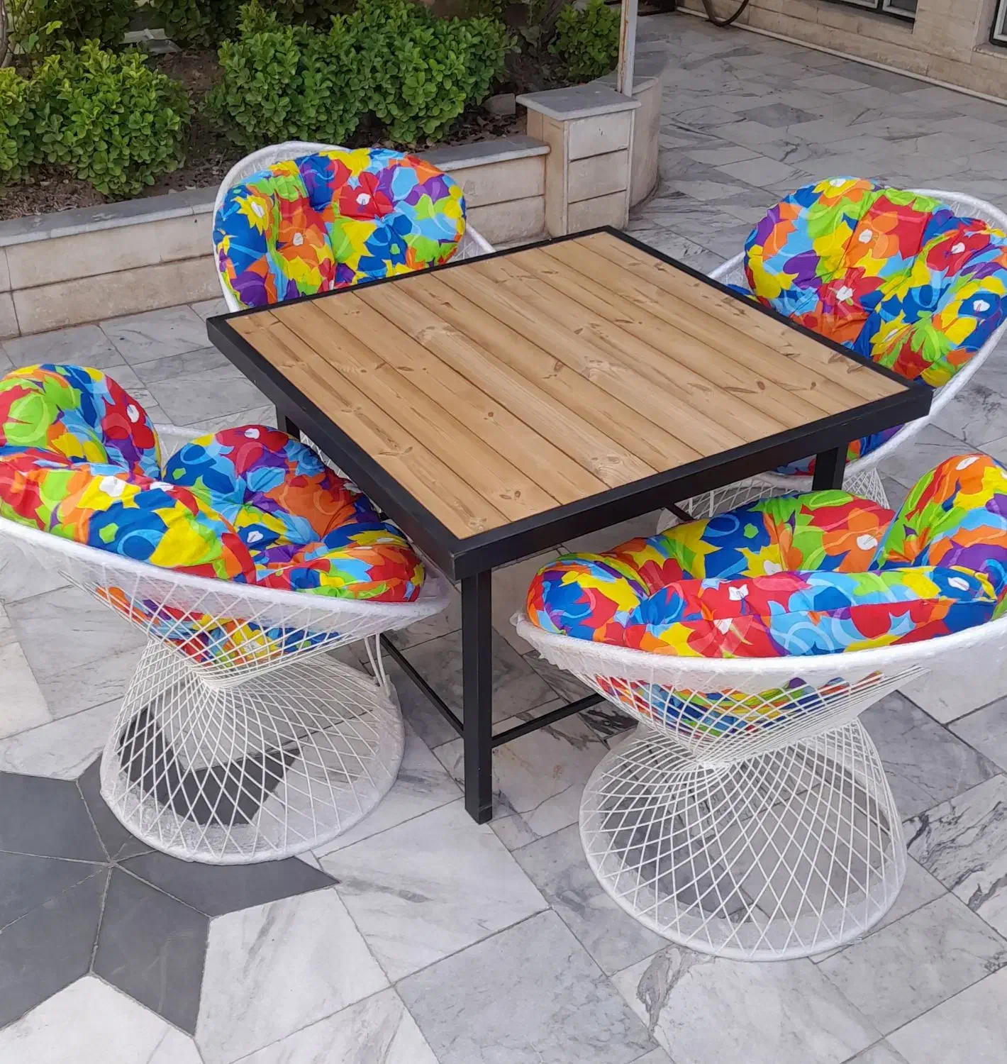 مبلمان باغی چوبی|صندلی و نیمکت|دلیجان, |دیوار