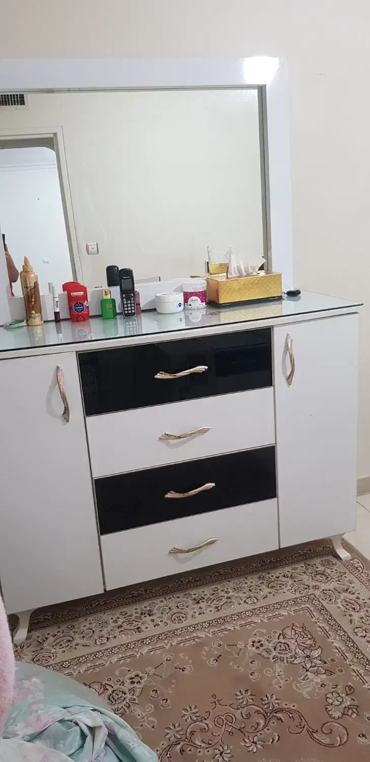 سرویس خواب دو نفره mdf جک دار|تخت و سرویس خواب|تهران, هفده شهریور|دیوار