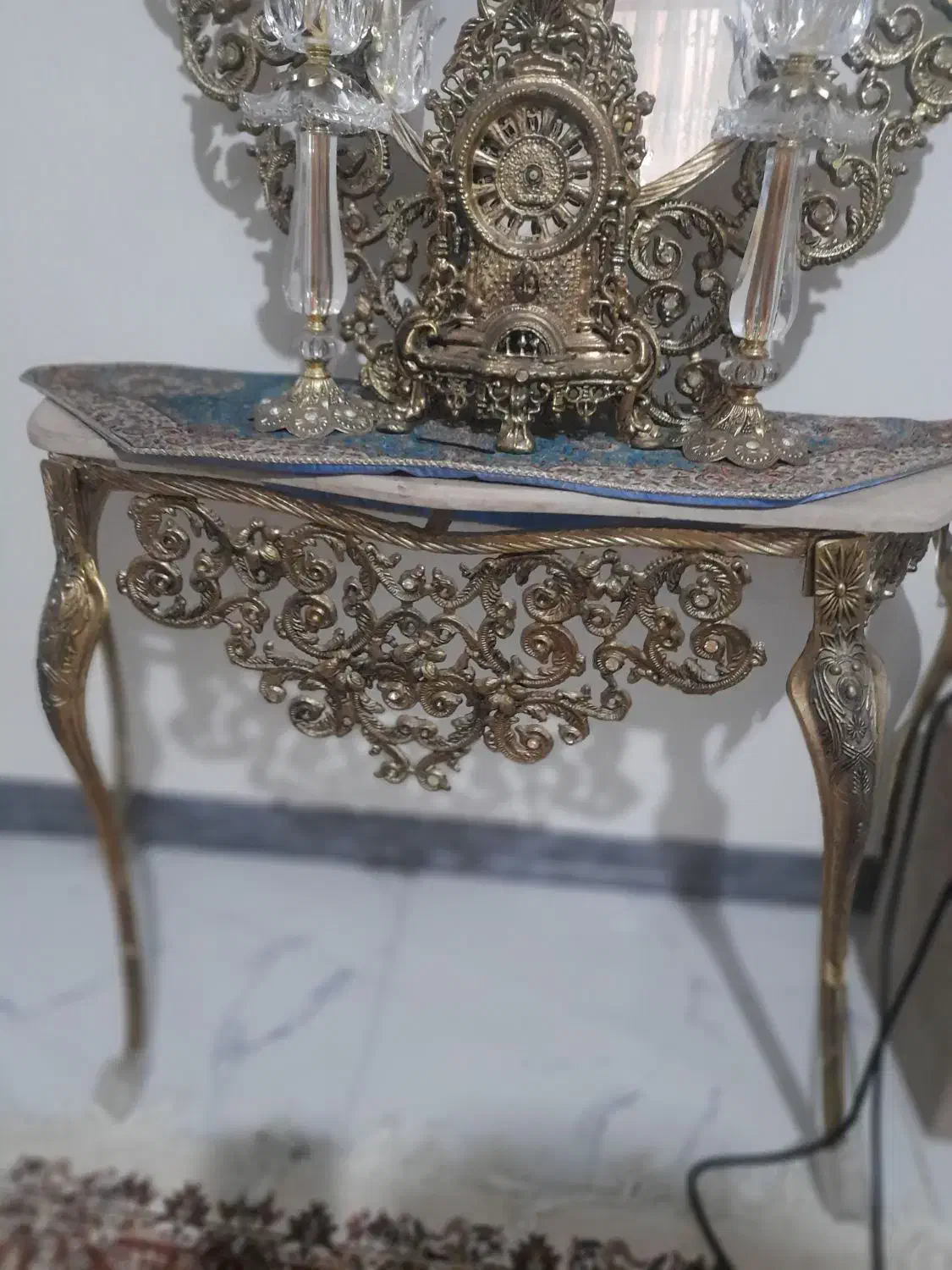 ایینه شمعدان برنز|صنایع دستی و سایر لوازم تزئینی|فردیس, فرامرزیه|دیوار