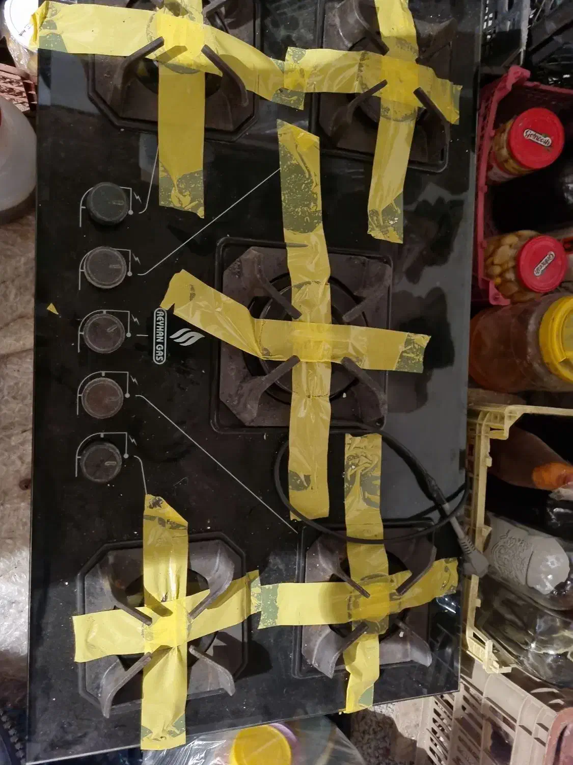 فروش فوری گاز ۵شعله رو میزی|اجاق گاز و لوازم برقی پخت‌وپز|کتالم و سادات شهر, |دیوار