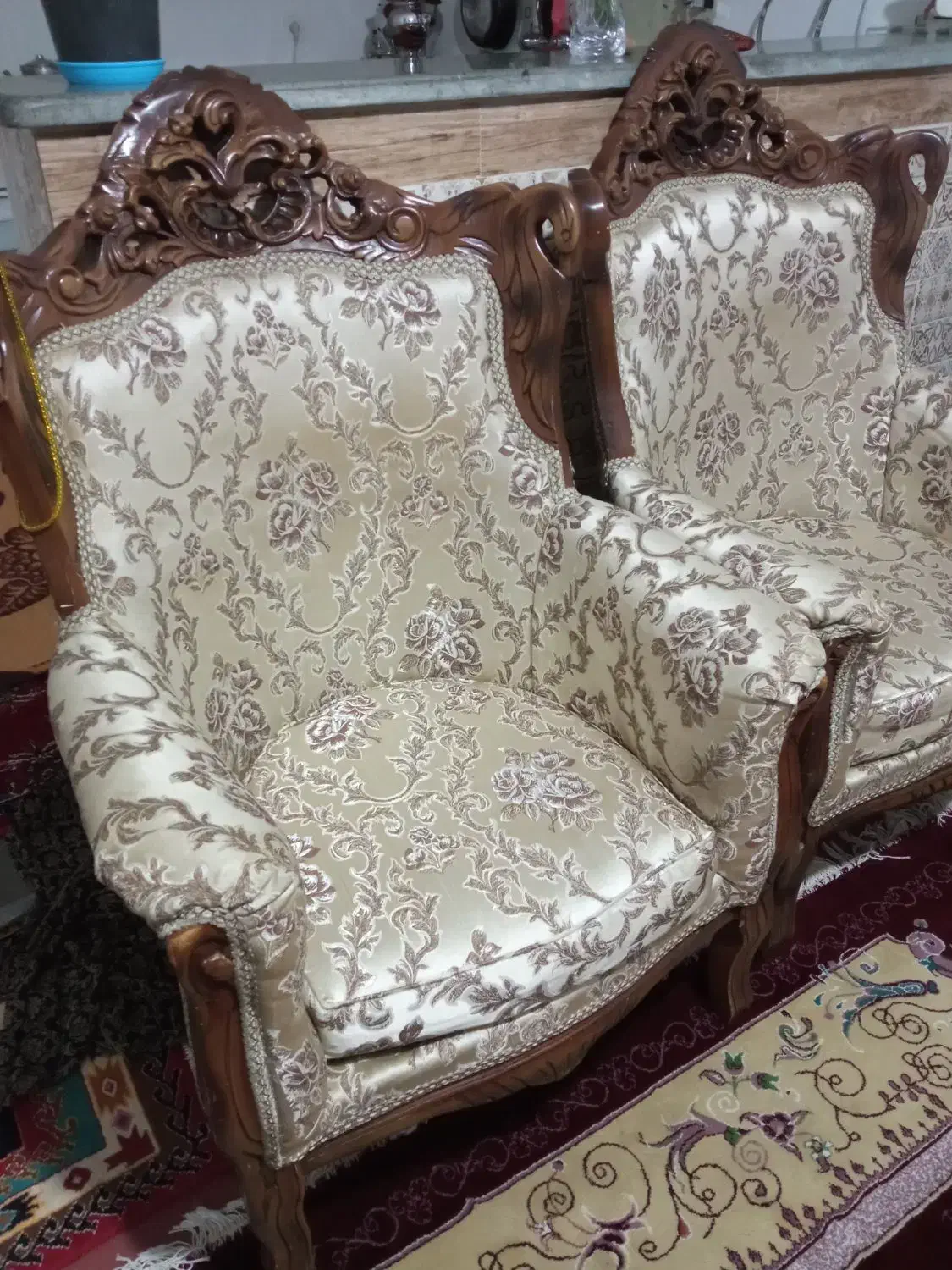 مبل سلطنتی 9نفره‌درحدنو|مبلمان خانگی و میز عسلی|میاندوآب, |دیوار