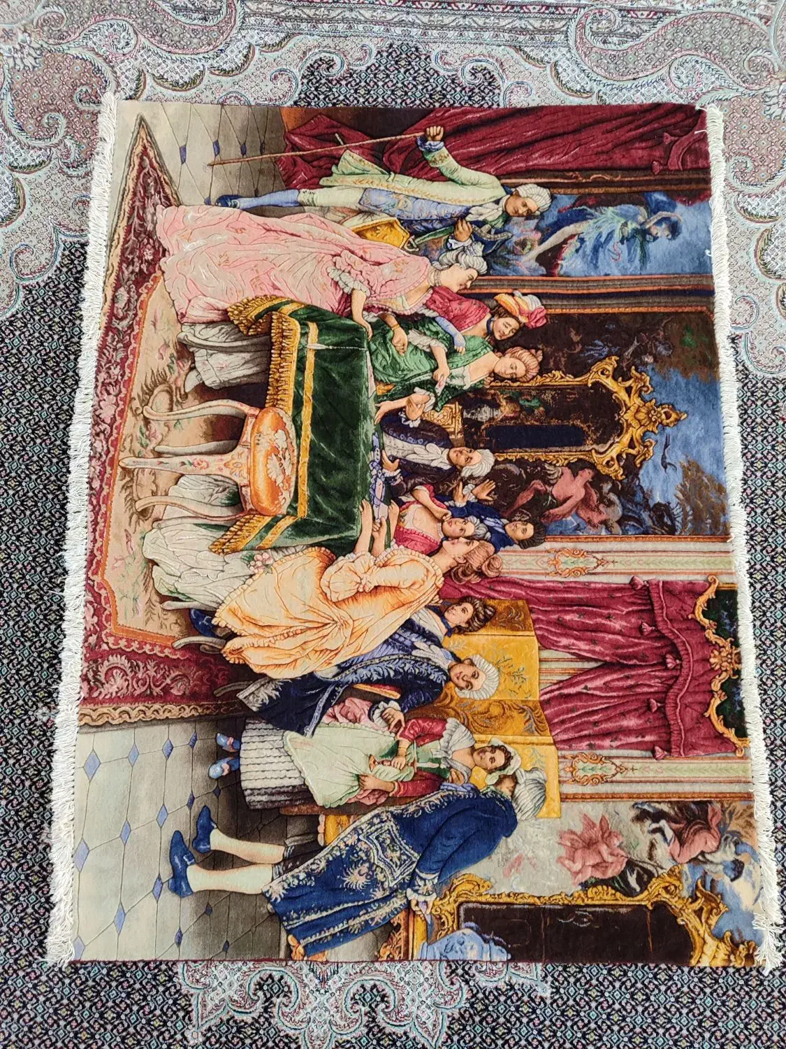 فروش تابلو فرش دستباف پاسورباز|تابلو فرش|اردبیل, |دیوار