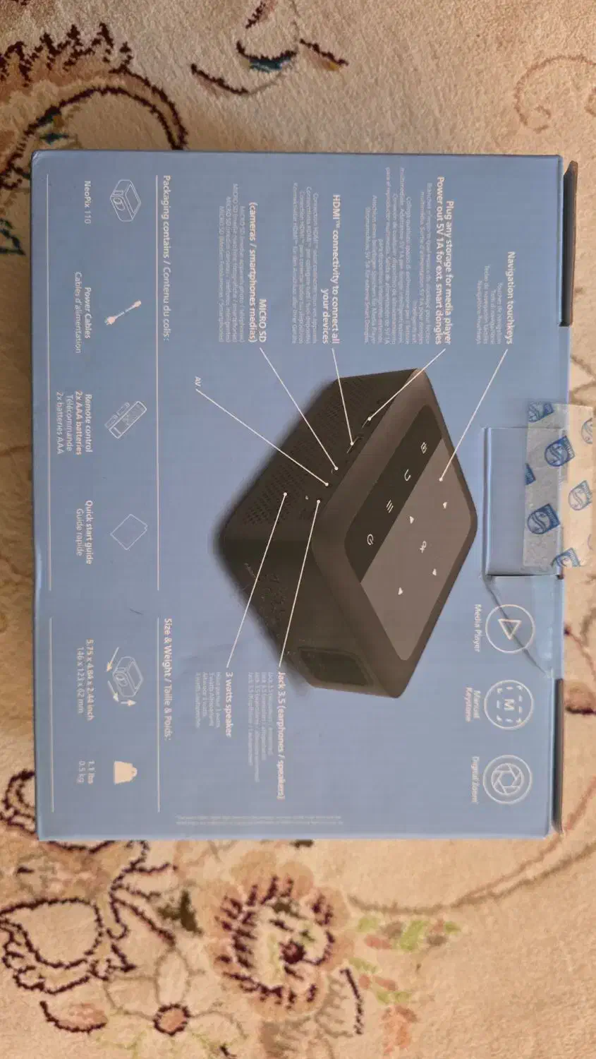 ویدیو پروژکتور خانگی فلیپس مدل NeoPix 110|تلویزیون و پروژکتور|فیروزآباد (فارس), |دیوار