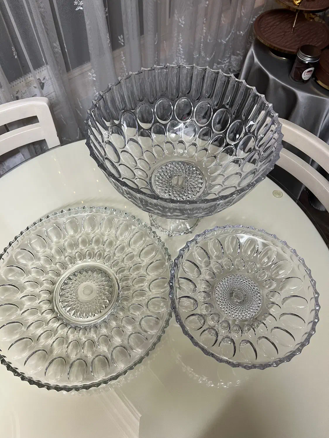 کریستال پذیرایی، سوگا ژاپن، ظرف پایه دار|ظروف سرو و پذیرایی|تهران, بنیهاشم|دیوار