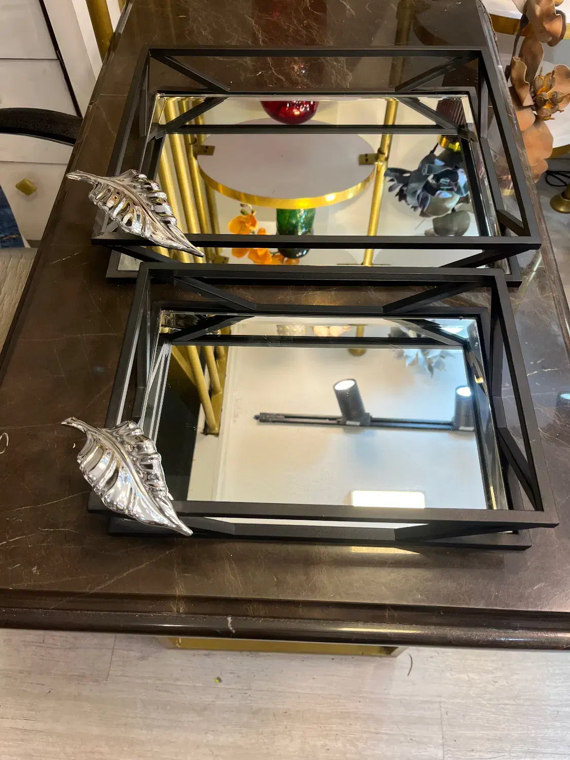 دو عدد سینی فلزی|ظروف سرو و پذیرایی|مشهد, گوهرشاد|دیوار