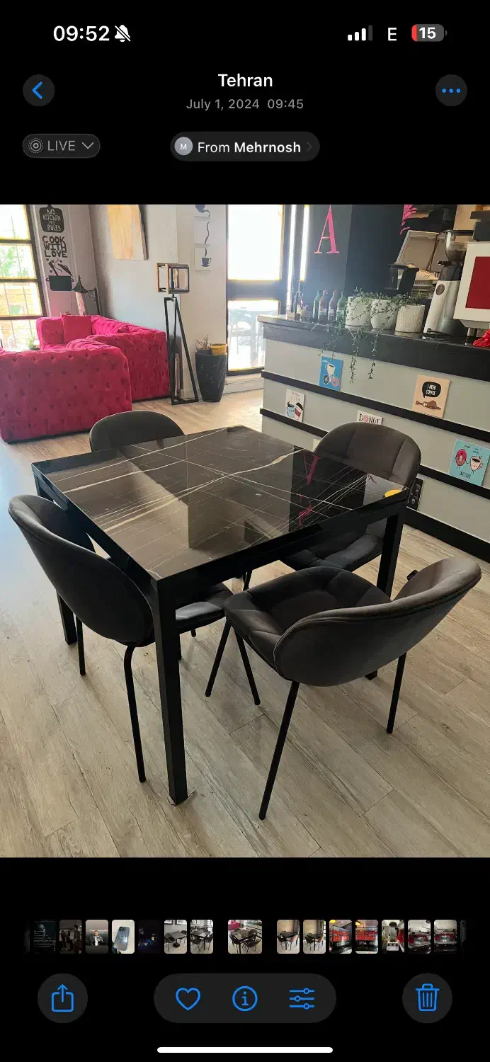 میز کافه و رستوران طرح سنگی|کافی‌شاپ و رستوران|تهران, اختیاریه|دیوار