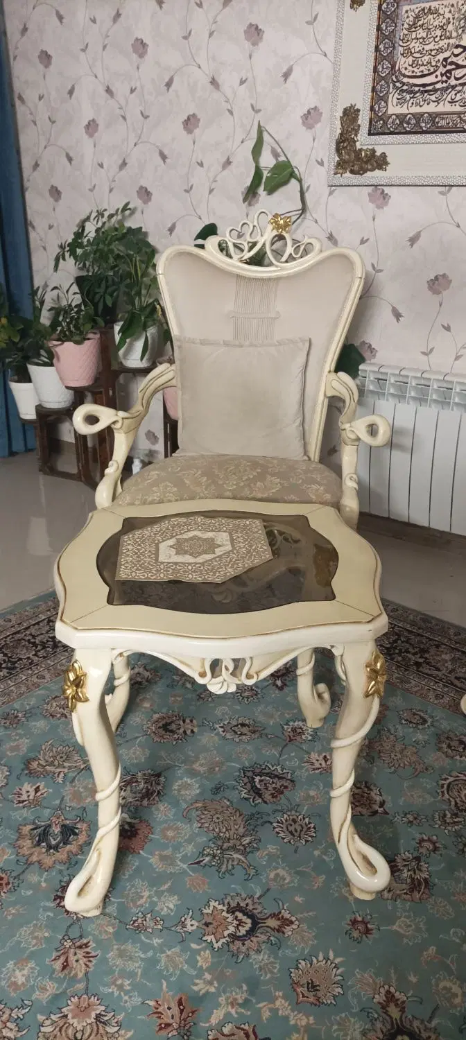 مبل نه نفره نیمه استیل|مبلمان خانگی و میز عسلی|مشهد, دانشجو|دیوار