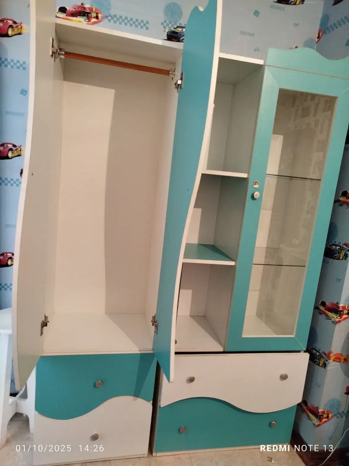 کمد و تخت کودک|تخت و صندلی بچه|مشکیندشت, |دیوار