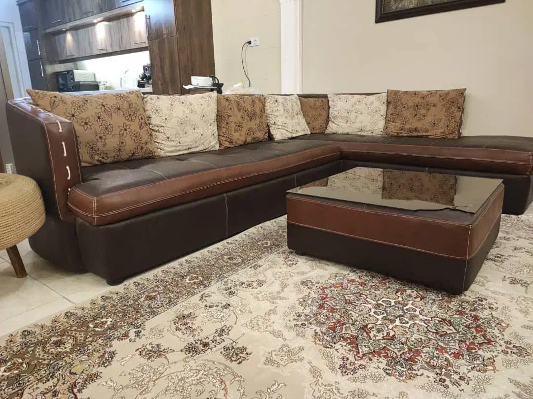 مبل چرم|مبلمان خانگی و میز عسلی|اهواز, شهرک نفت|دیوار