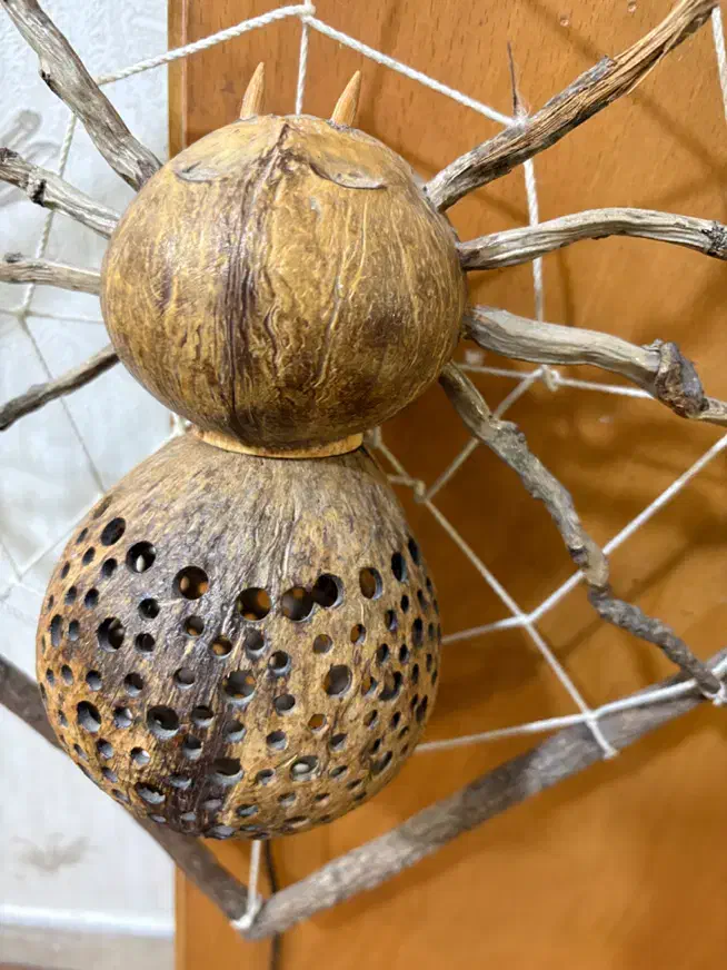 آباژور دستاز تایلندی با چوب نارگیل کاملا سالم|چراغ خواب و آباژور|ورامین, ورامین|دیوار