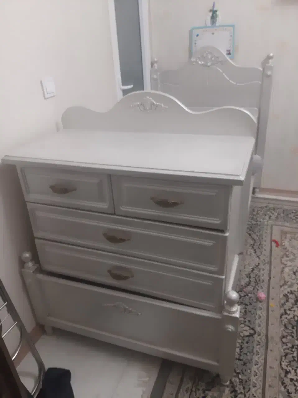 ست کامل تخت نوزاد و نوجوان|تخت و سرویس خواب|مشهد, زمانه|دیوار