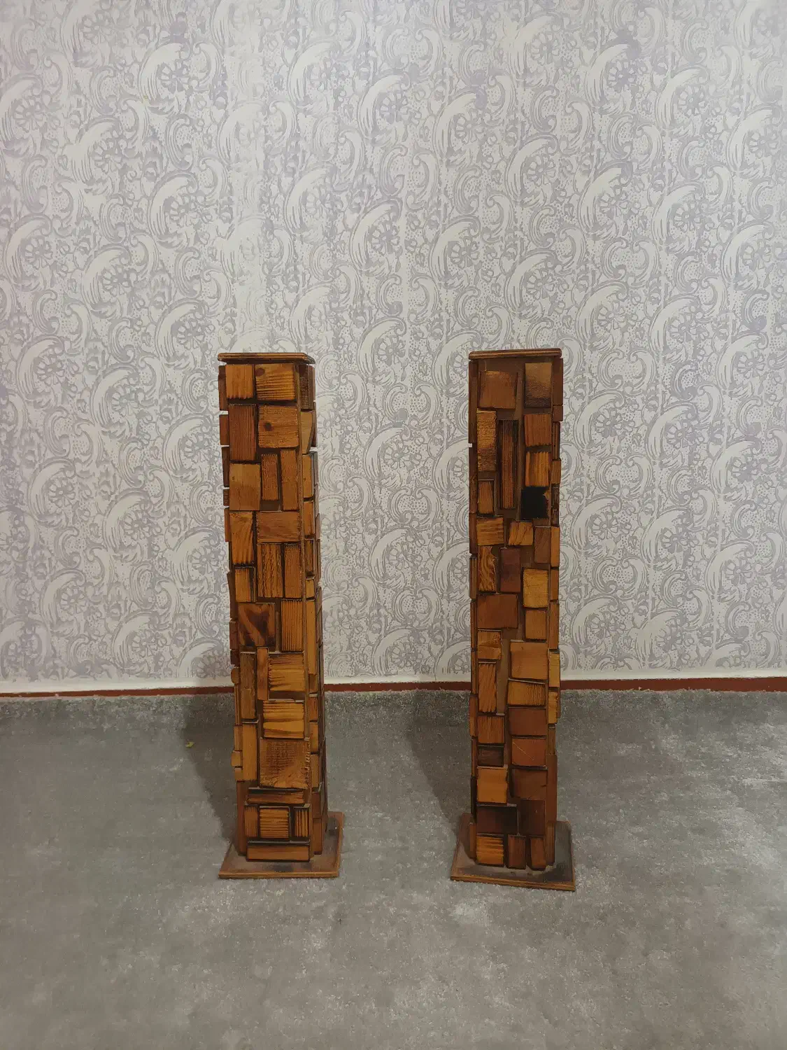 گلدان چوبی بامبو‌ هردو۴۰۰|صنایع دستی و سایر لوازم تزئینی|ایذه, |دیوار